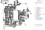 Plan of Knossos Palace, Crete, Greece