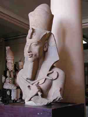 Sculpture of Akhenaten (Amenhotep IV), Amarna, Egypt, 1353 - 1334 BC