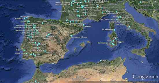 The Distribution of Tin (Cassiterite) in Western Mediterranean, Mediterranean Bronze Age
